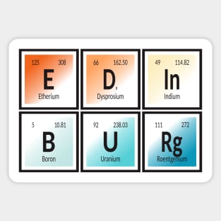 Edinburg Periodic Table Sticker